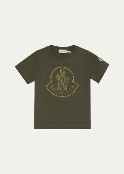 MonclerBoy's Logo-Print Short-Sleeve T-Shirt, Size 12-14