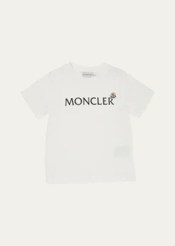 MonclerBoy's Logo-Print Short-Sleeve Shirt, Size 12-14