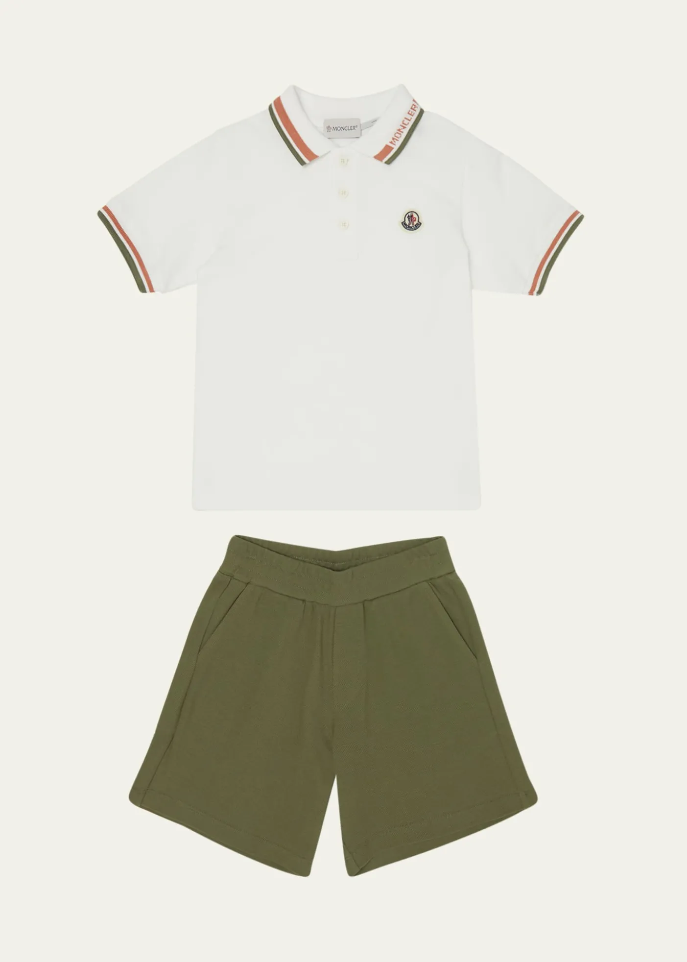 MonclerBoy's Polo Shirt W/ Shorts Set, Size 12-14