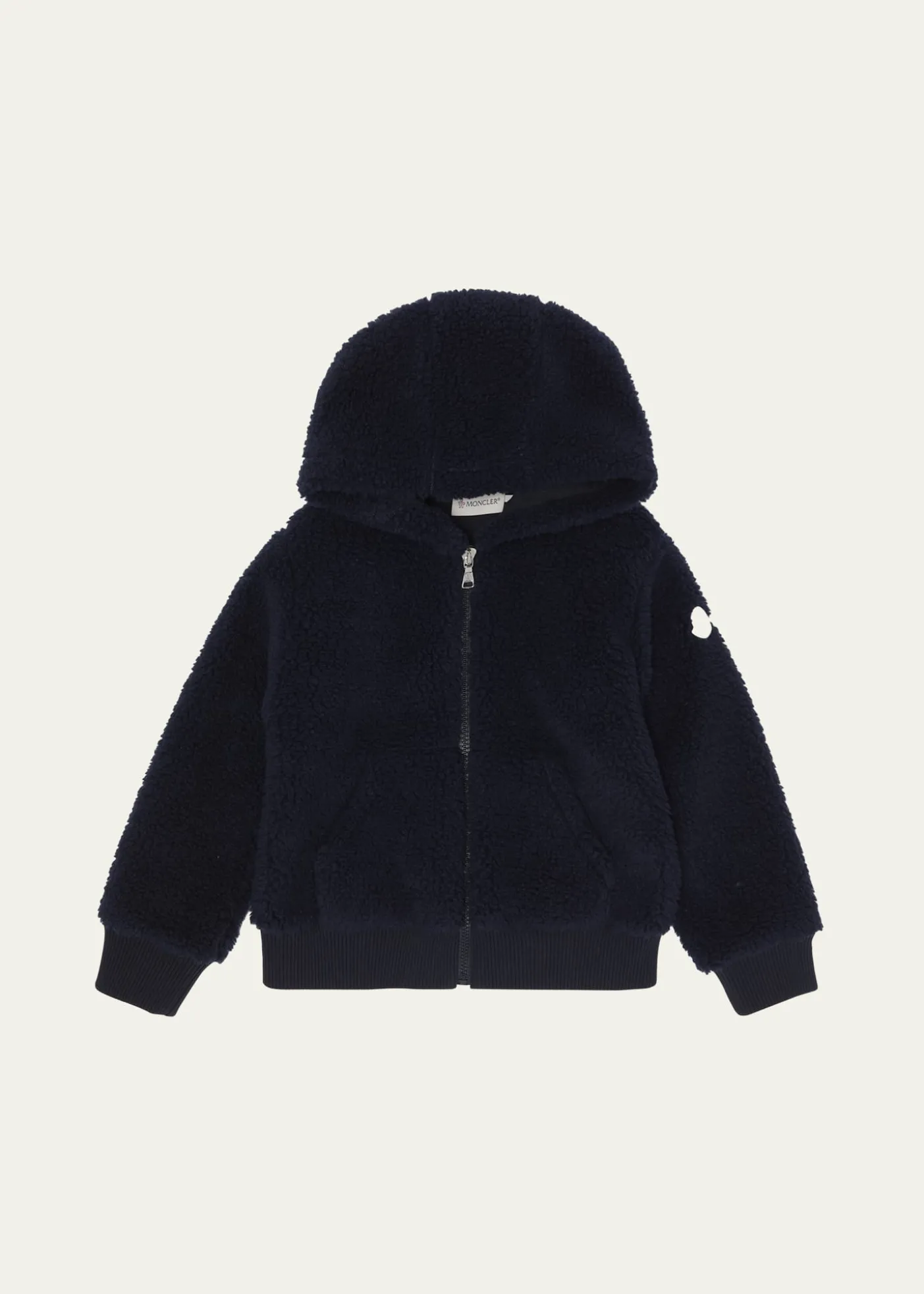 MonclerBoy's Teddy Fleece Zip-Front Sweatshirt, Size 12-14
