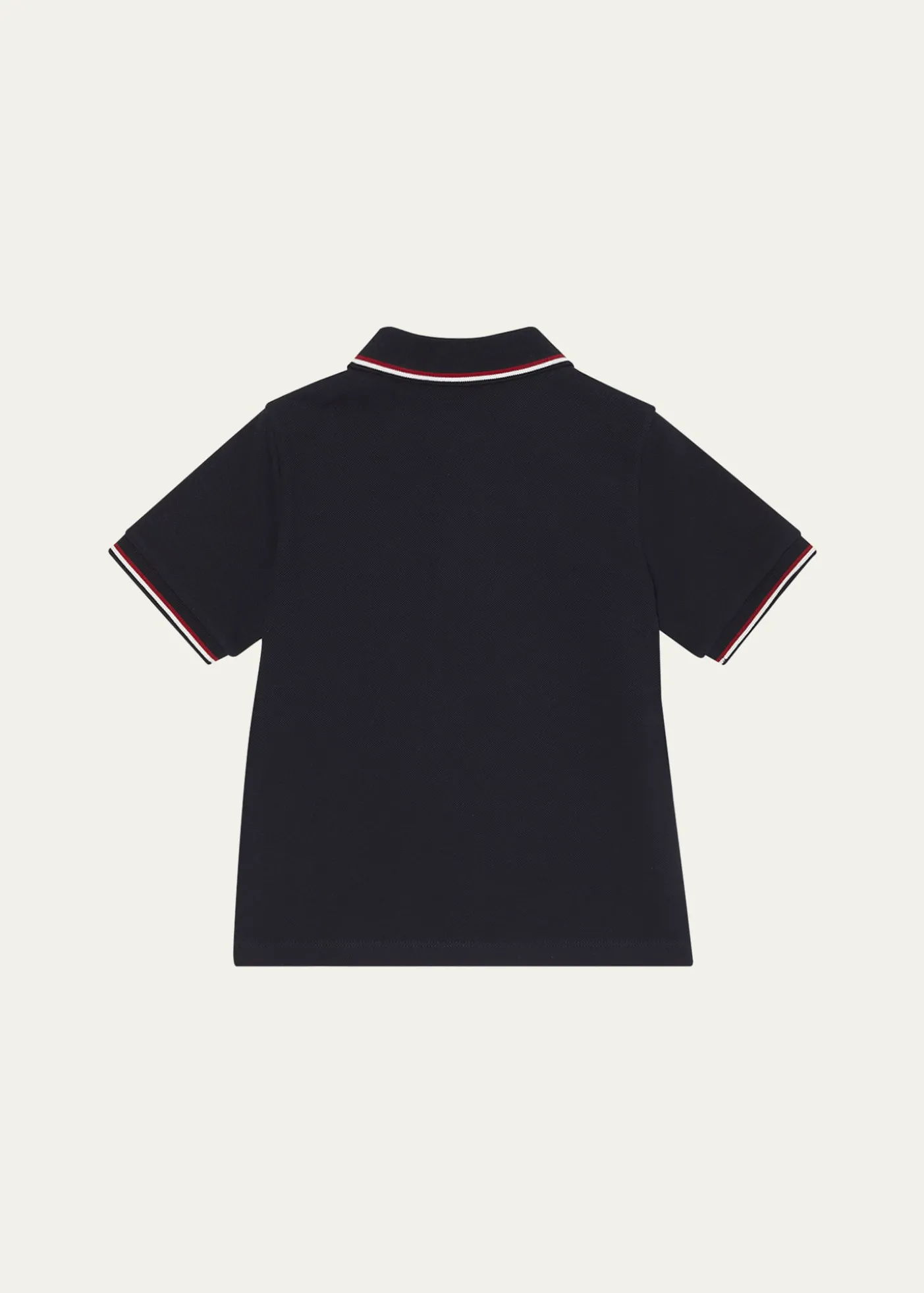 MonclerBoy's Tricolor-Trim Short-Sleeve Polo Shirt, Size 12-14