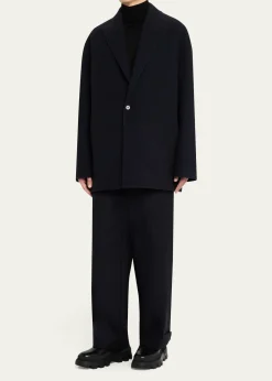 Moncler Geniusx JIL SANDER Men's Rhamnose 3-in-1 Wool Mono-Breasted Down Jacket