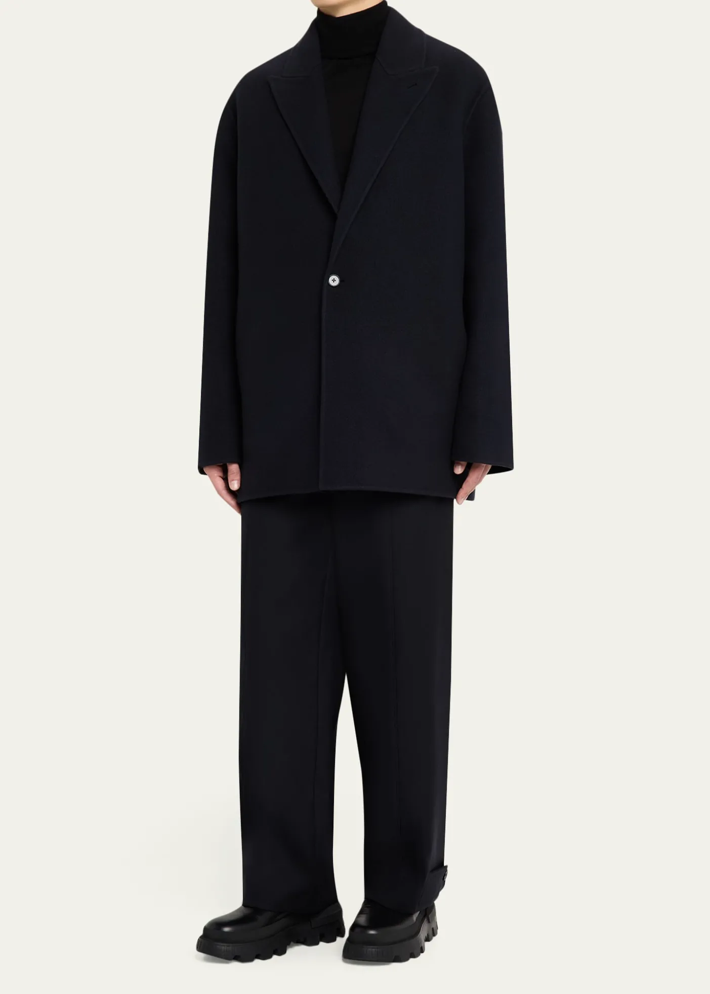 Moncler Geniusx JIL SANDER Men's Rhamnose 3-in-1 Wool Mono-Breasted Down Jacket
