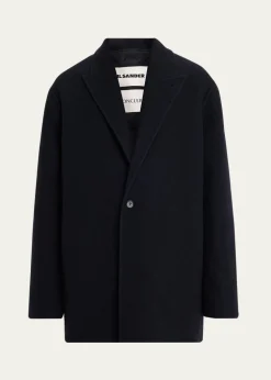 Moncler Geniusx JIL SANDER Men's Rhamnose 3-in-1 Wool Mono-Breasted Down Jacket