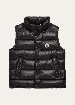 MonclerGirl's Quilted Down Vest, Size 4-6