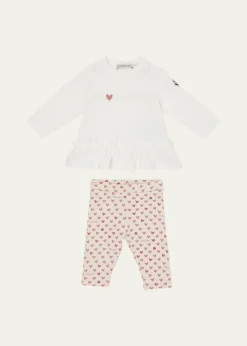 MonclerGirl's Ruffle Top & Leggings Set, Size 6M-3