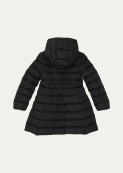 MonclerGirl's Charpal Hooded Long Down Coat, Size 4-6