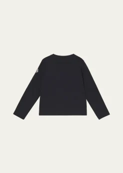 MonclerGirl's 3D Flower Long-Sleeve T-Shirt, Size 4-6