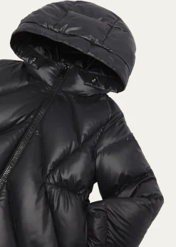 MonclerGirl's Domas Shearling Hooded Down Jacket, Size 12-14
