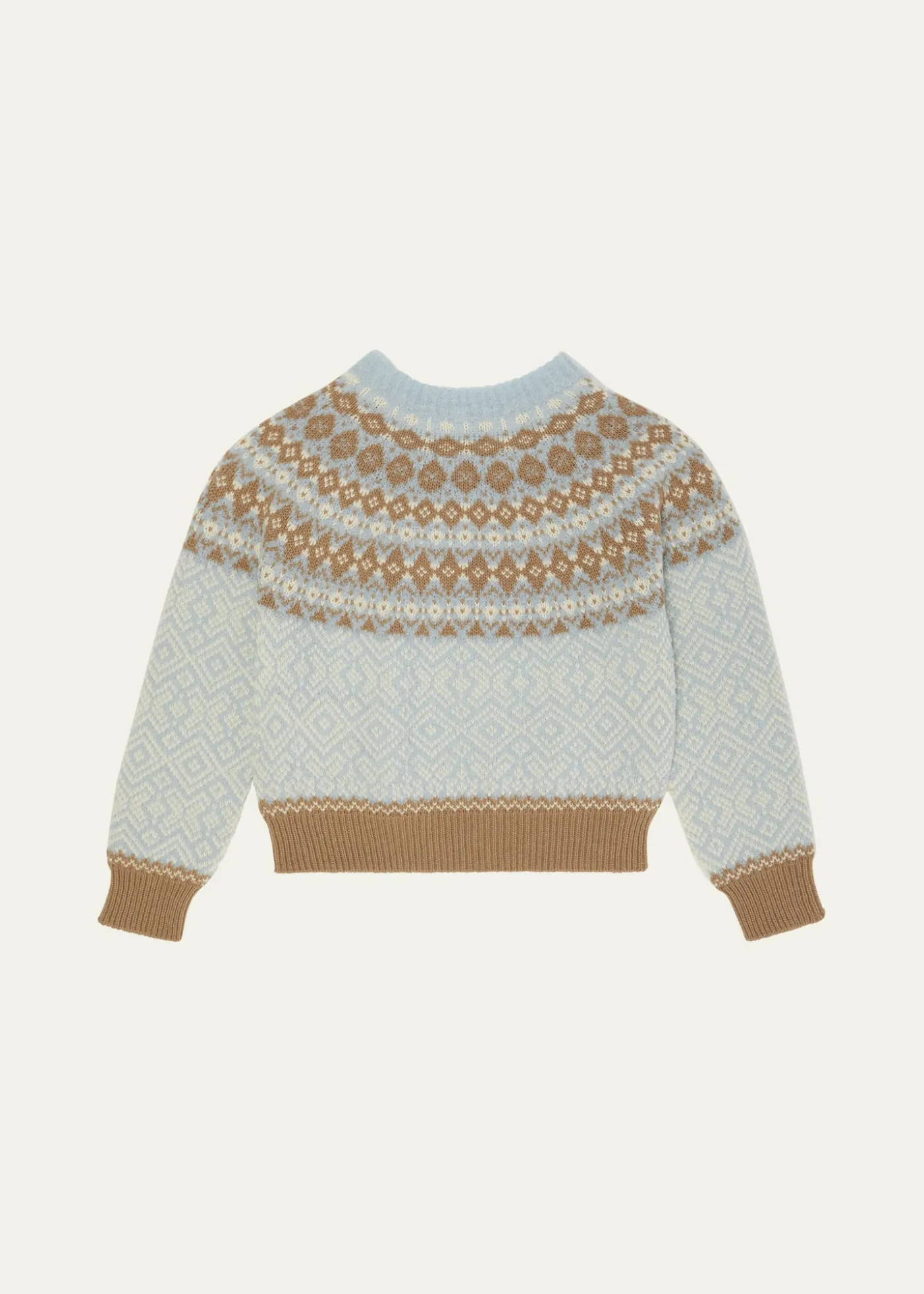 MonclerGirl's Fair Isle Wool Crewneck Sweater, Size 8-10