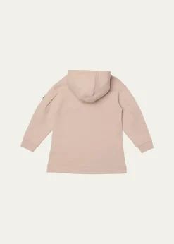 MonclerGirl's Heart Logo-Print Hooded Sweatshirt Dress, Size 12-14
