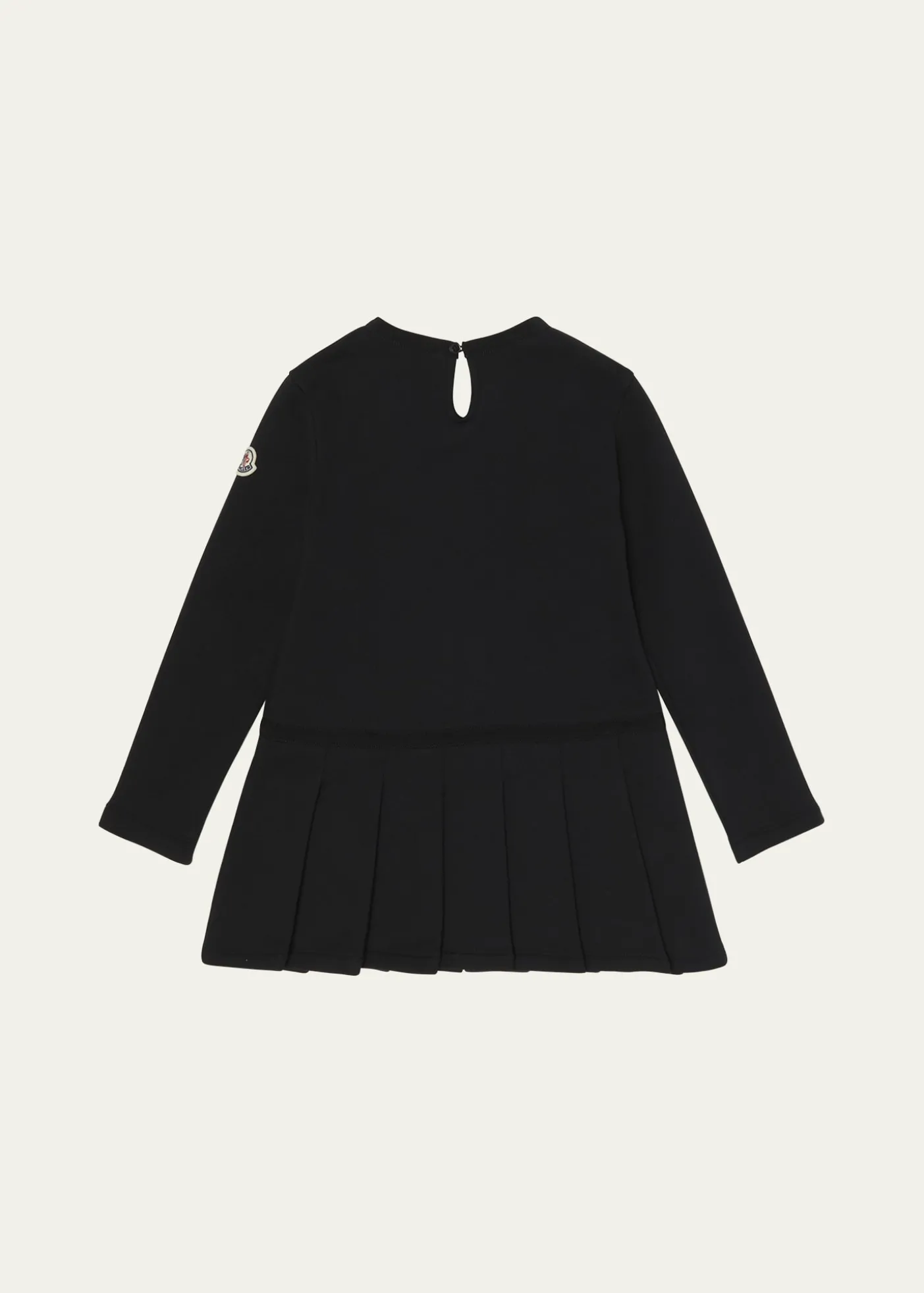 MonclerGirl's Logo Detail Pleated Sweatshirt Dress, Size 8-10