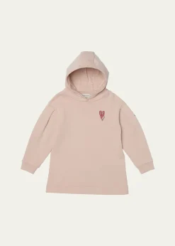 MonclerGirl's Logo-Patch Hooded Sweatshirt Dress, Size 8-10