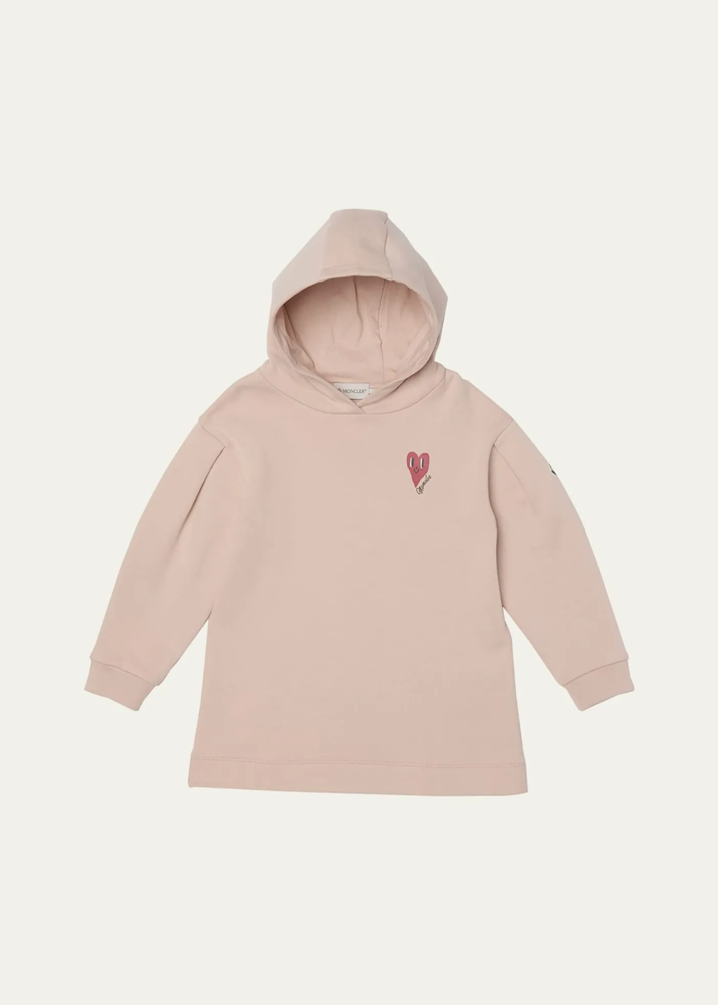 MonclerGirl's Logo-Patch Hooded Sweatshirt Dress, Size 8-10