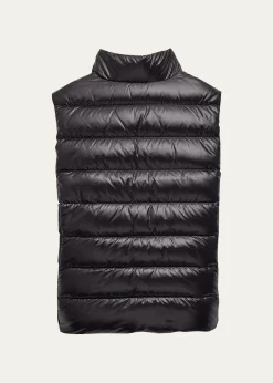 MonclerKid's Ghany Quilted Puffer Down Vest, Size 4-6