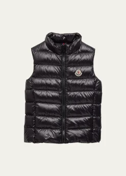 MonclerKid's Ghany Quilted Puffer Down Vest, Size 8-14