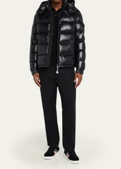 MonclerMen's Maya Hooded Short Down Puffer Jacket