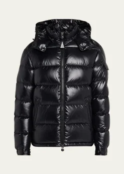 MonclerMen's Maya Hooded Short Down Puffer Jacket