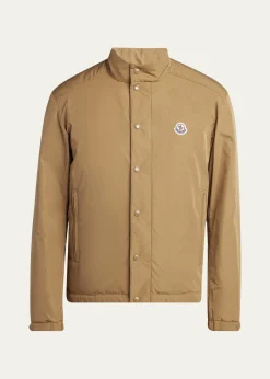 MonclerMen's Archivio Tan Micro Soft Light Padded Epin Jacket