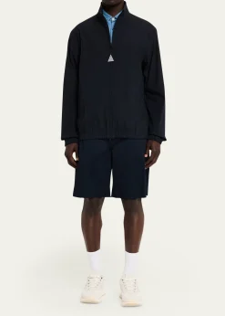MonclerMen's Bonavent Linen-Blend Wind-Resistant Jacket