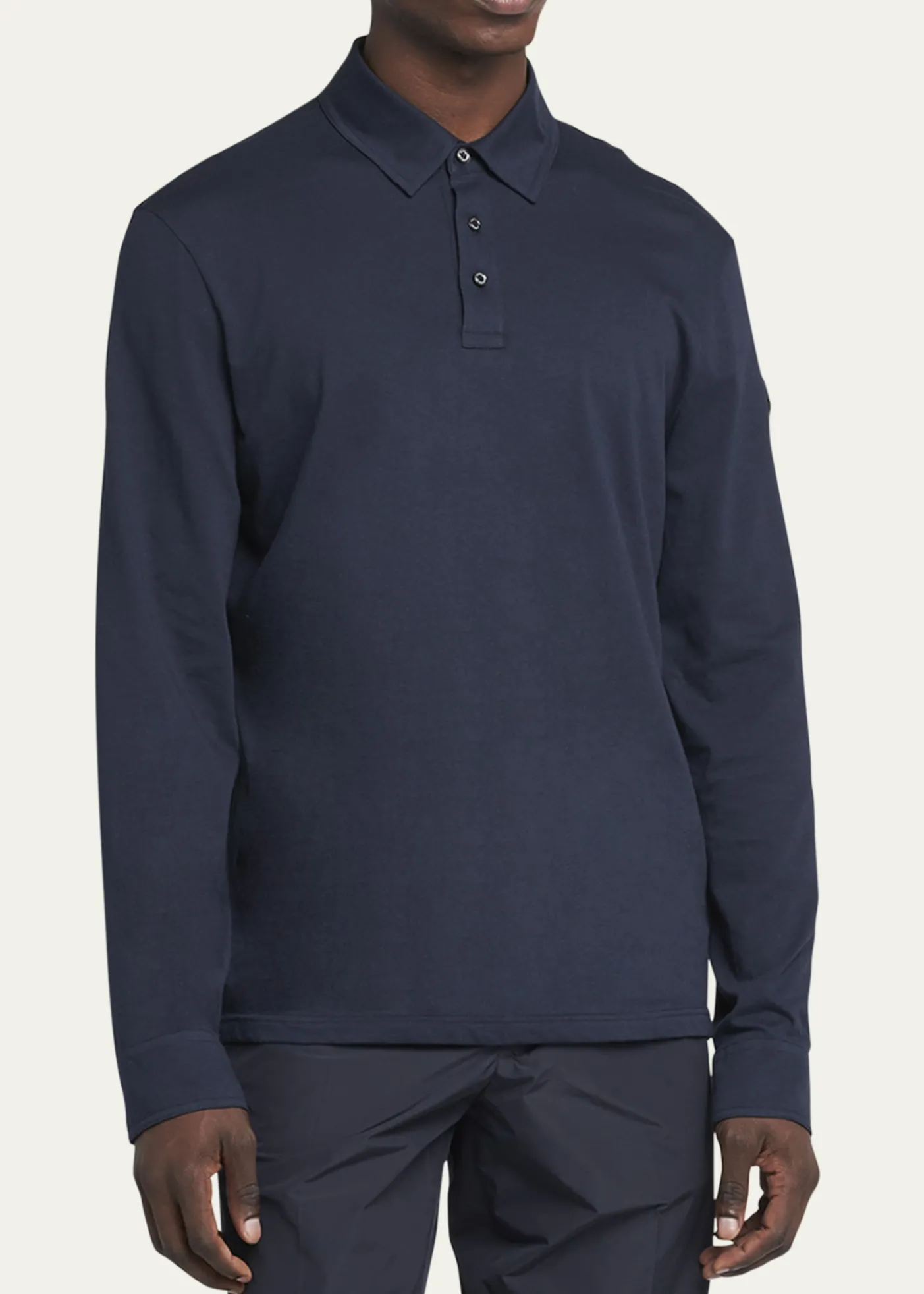 MonclerMen's Cashmere Long-Sleeve Polo Shirt