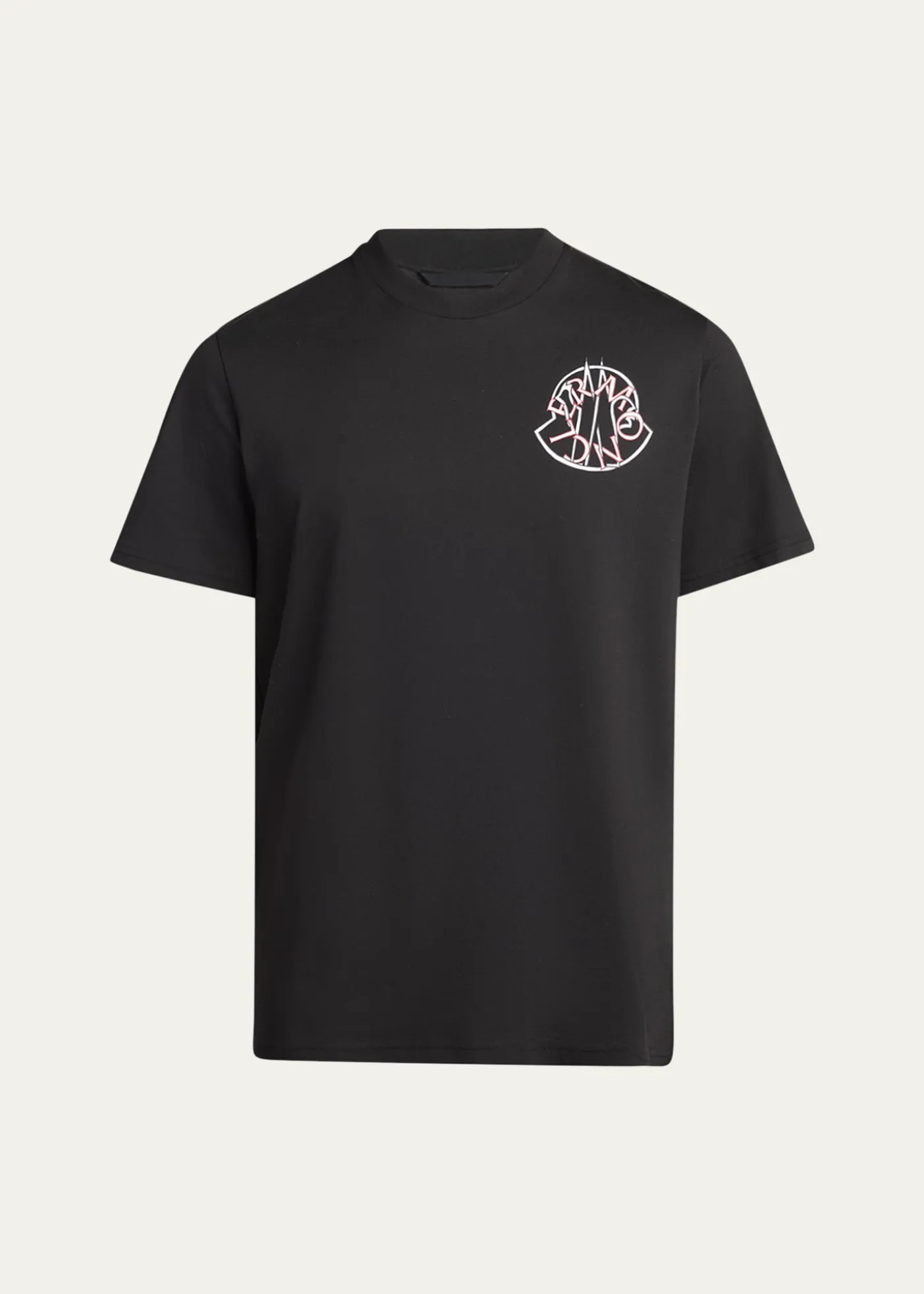 MonclerMen's Check Logo Graphic T-Shirt