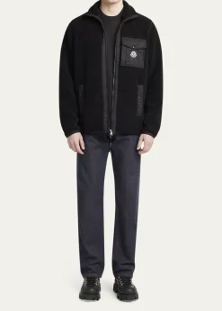 MonclerMen's Check Logo Graphic T-Shirt