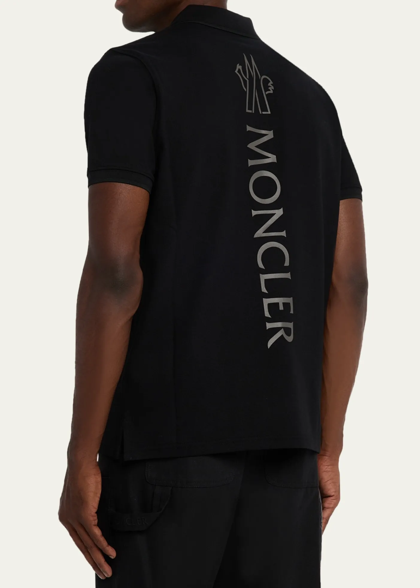 MonclerMen's Cotton Tonal Logo Polo Shirt