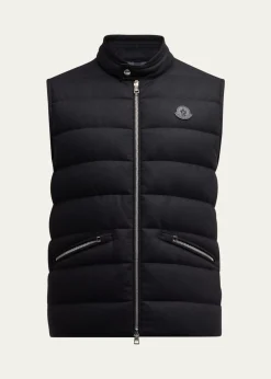 MonclerMen's Gallienne Cashmere-Blend Down Vest