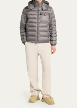MonclerMen's Hood Logo Puffer Jacket