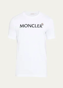 MonclerMen's Logo Script Crewneck T-Shirt