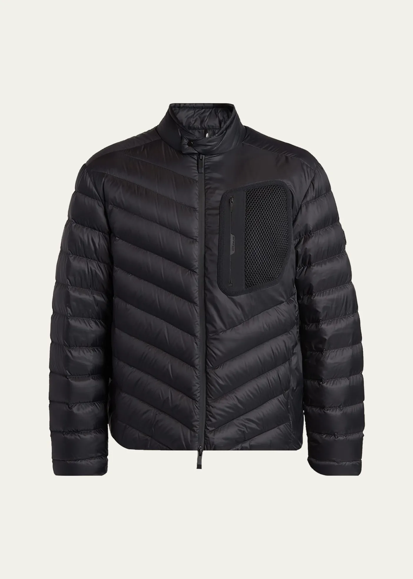 MonclerMen's Mackinac Diagonal-Quilted Down Biker Jacket