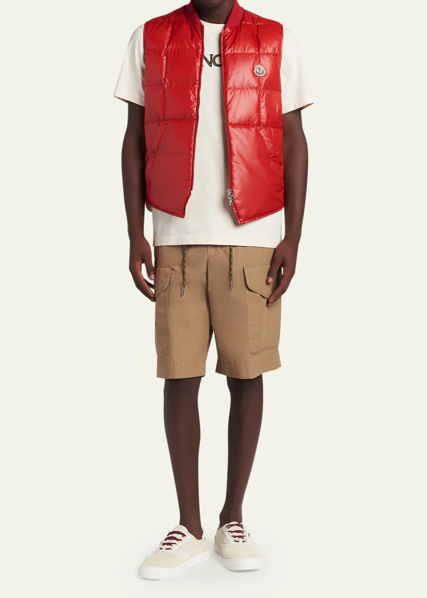 MonclerMen's Matte Polyester Quilted Vest