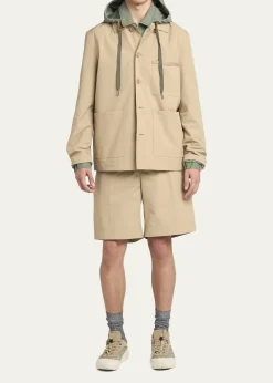 MonclerMen's Nanav Seersucker Shirt Jacket
