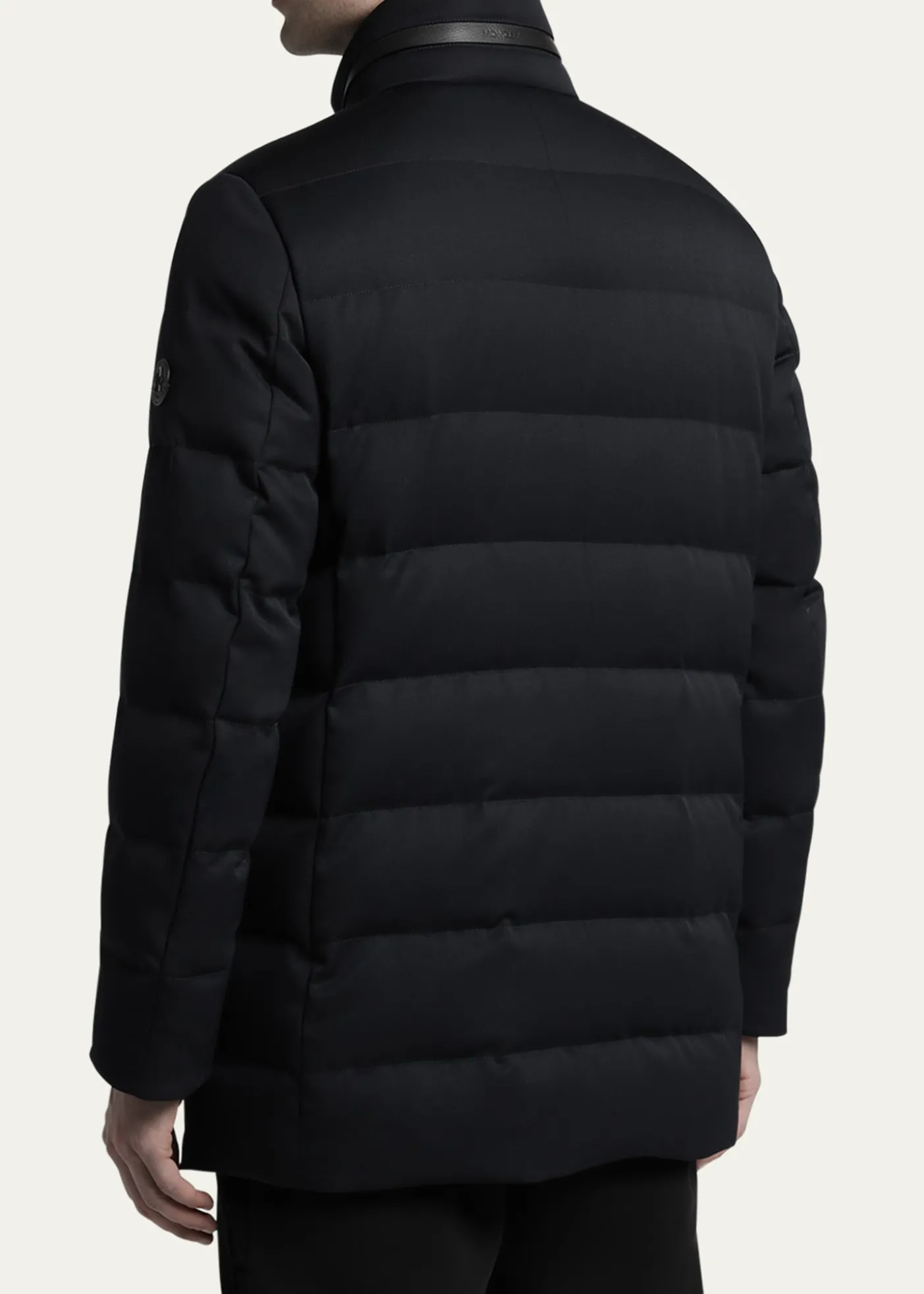 MonclerMen's Quilted Down Long Parka with Hood
