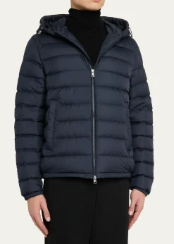 MonclerMen's Quilted Full-Zip Hooded Jacket