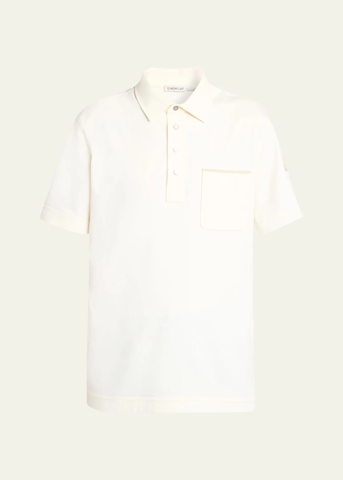 MonclerMen's Short-Sleeve Cotton Pique Polo Shirt