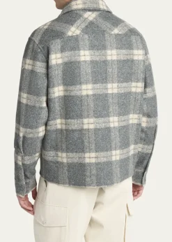 MonclerMen's Tartan Full-Zip Shirt Jacket
