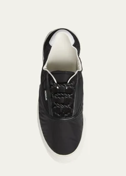 MonclerMen's Vera Nylon Low-Top Sneakers