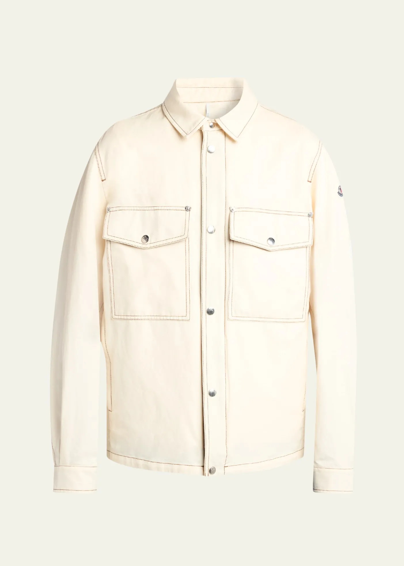 MonclerMen's Watagua Cotton and Flax Snap-Front Shirt Jacket