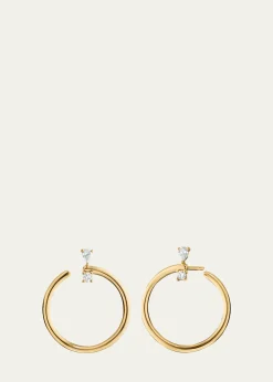 Monica Rich Kosann18k Gold Large Galaxy Hoops