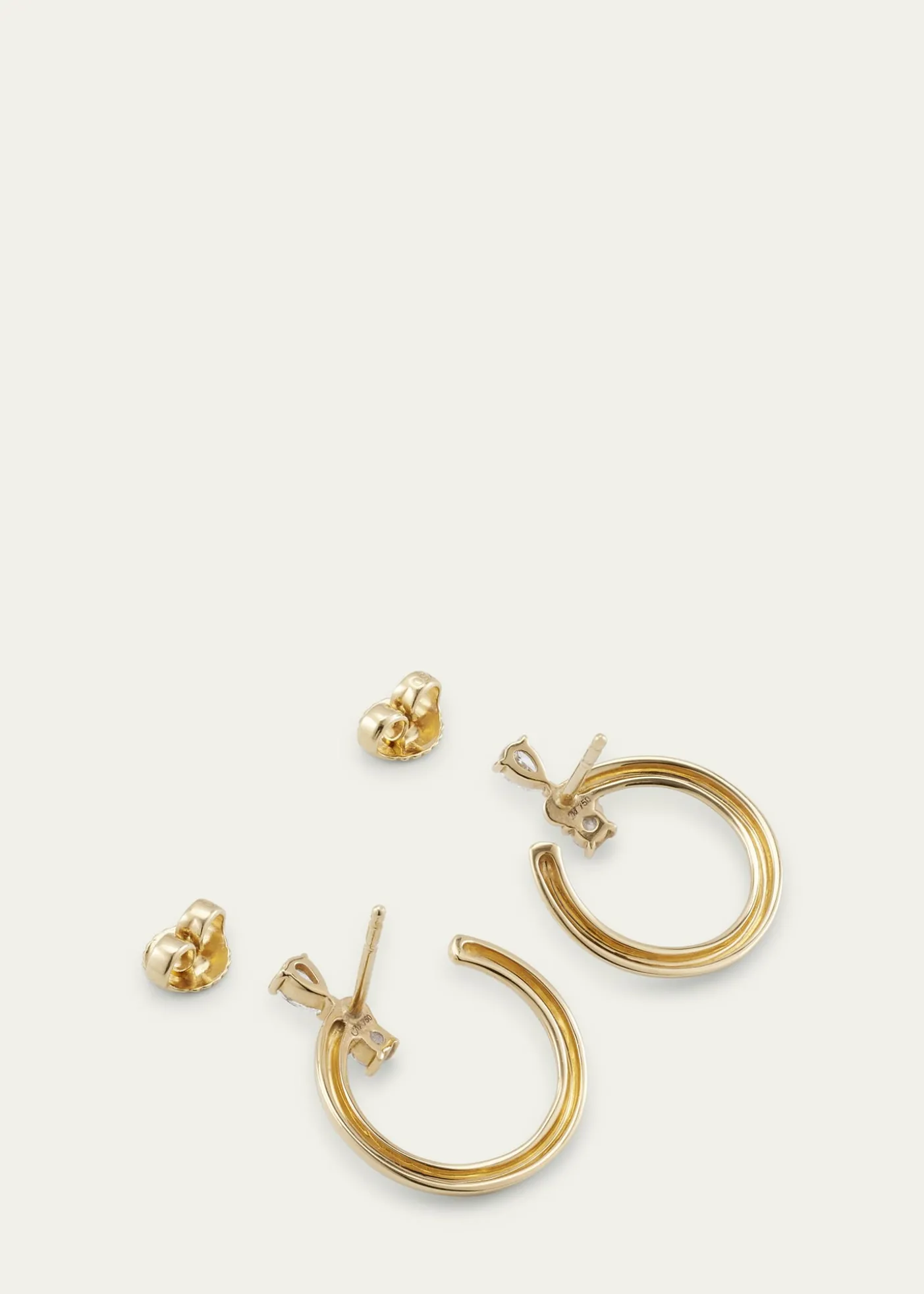 Monica Rich Kosann18k Gold Medium Galaxy Wrap Hoop Earrings
