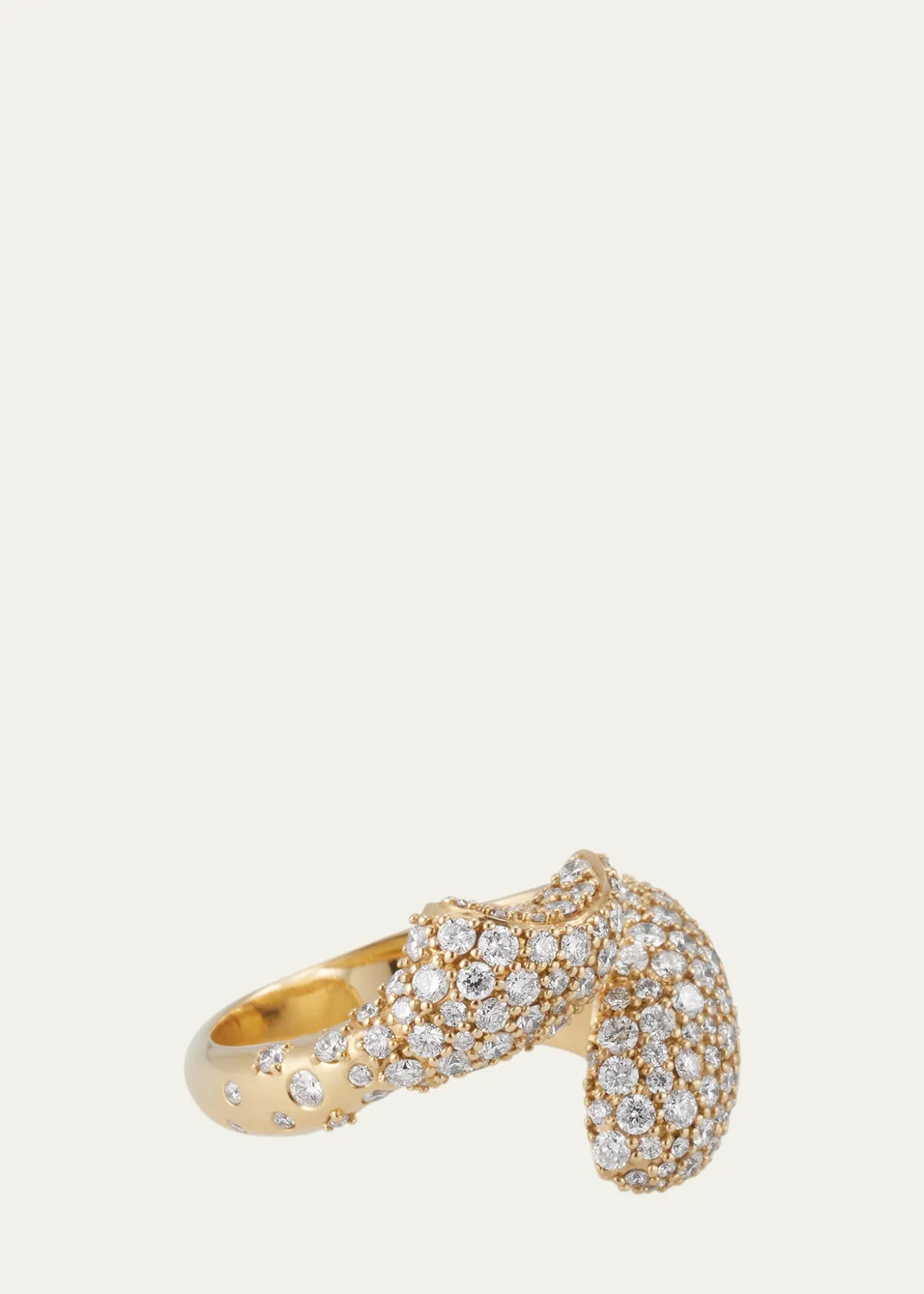 Monica Rich KosannPerseverance Fish Pave Diamond 18K Gold Ring