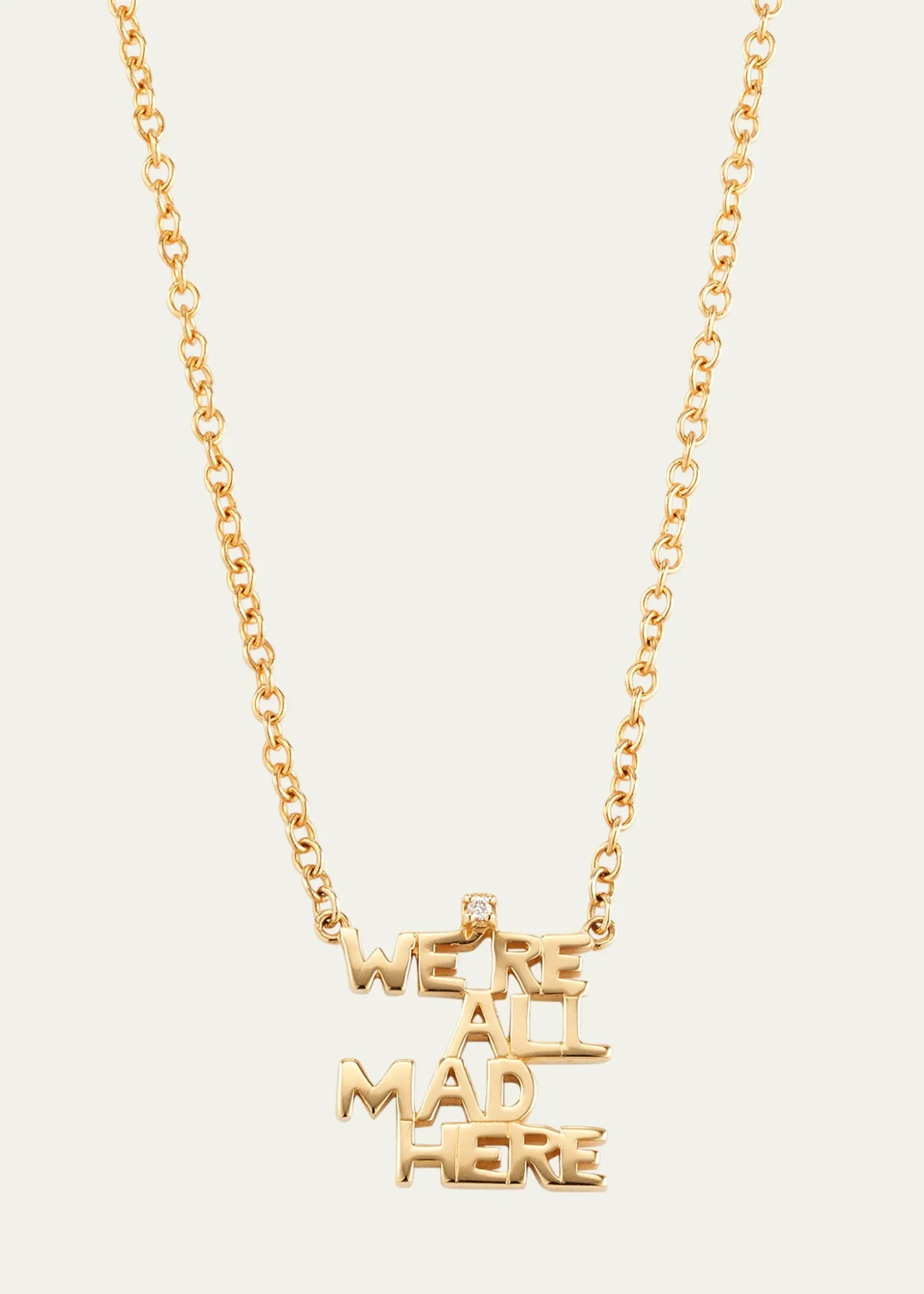 Monica Rich KosannWe're All Mad Here 18K Gold Necklace with Diamond