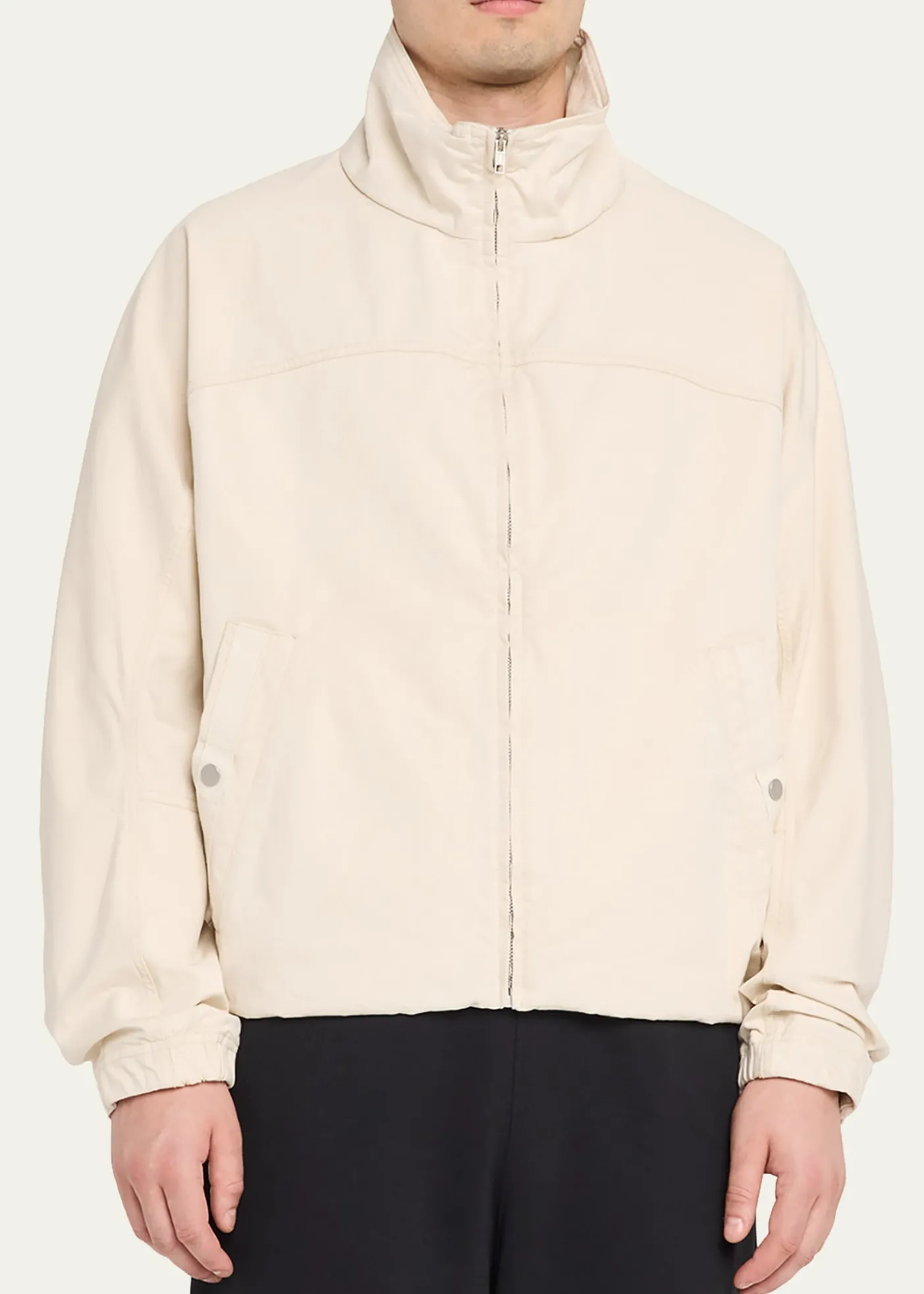 MORDECAIMen's Cotton Drill Stand-Collar Blouson Jacket