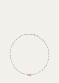 Nickho ReyMilo Rhodium Vermeil Cubic Zirconia Tennis Necklace