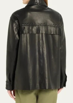 Nili LotanGus Fringe Leather Jacket