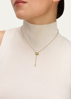 Nouvel Heritage18K Gold Mini Latch Necklace