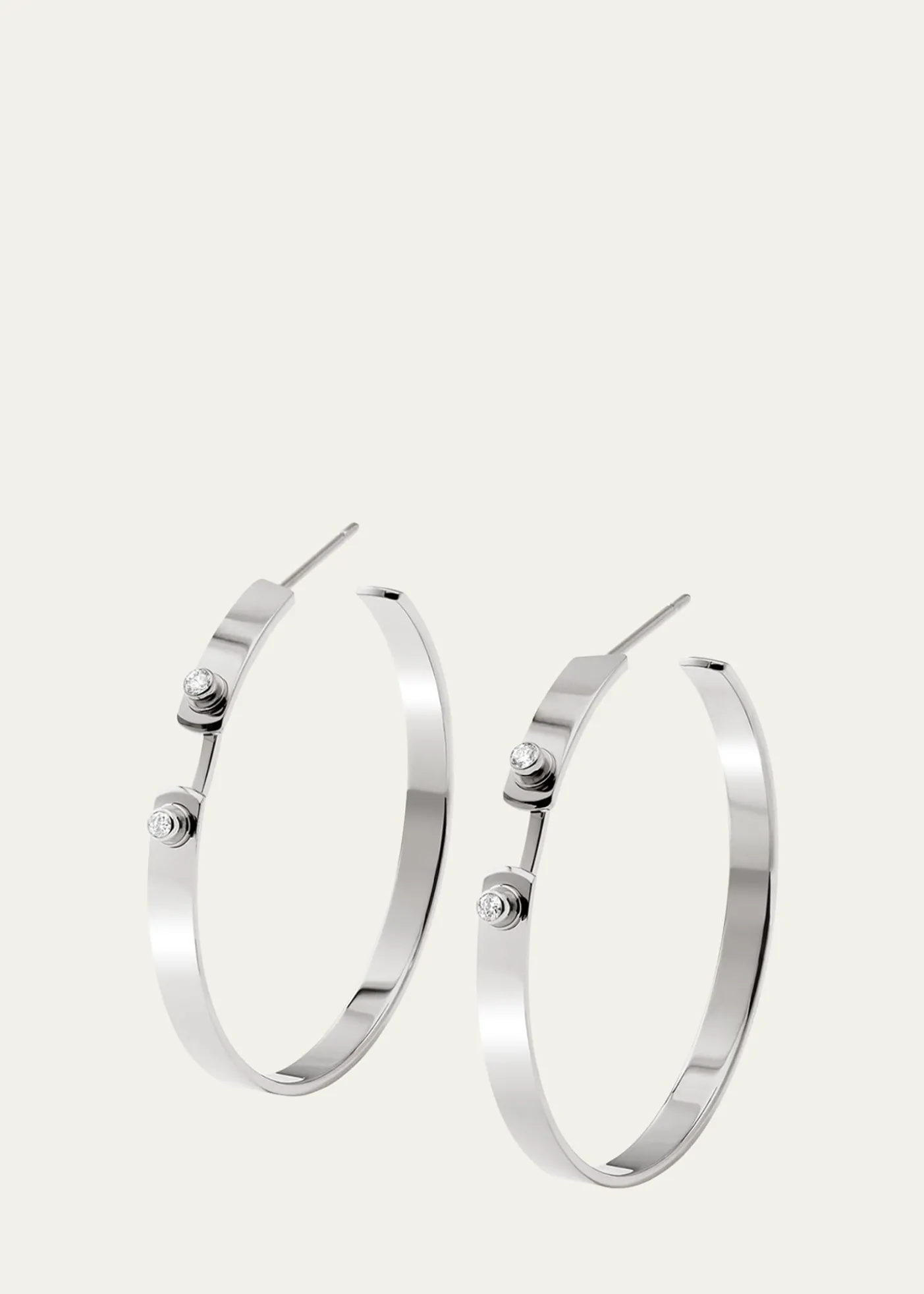 Nouvel Heritage18K Monday Morning Mood Hoop Earrings