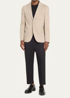 Officine GeneraleMen's Arthus Heathered Wool Single-Breasted Sport Coat